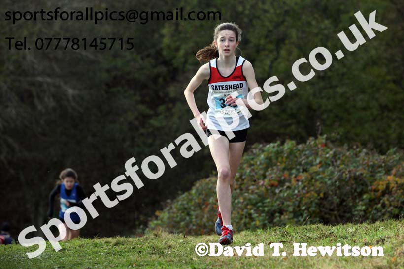 Girls under-15s 2017 Start Fitness North Eastern Harrier League, Aykley Heads, Durham. Photo:  David T. Hewitson/Sports for All Pics
